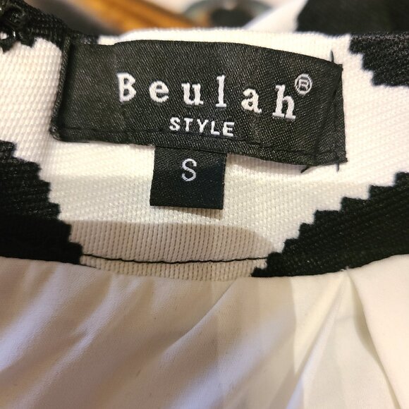 Beulah London Arabella Asymmetrical Big Polka Dot Printed Skirt - Size S - Picture 12 of 12